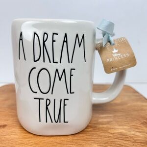 Rae Dunn “A Dream Come True” cream coffee mug, Disney Princess Collection, New